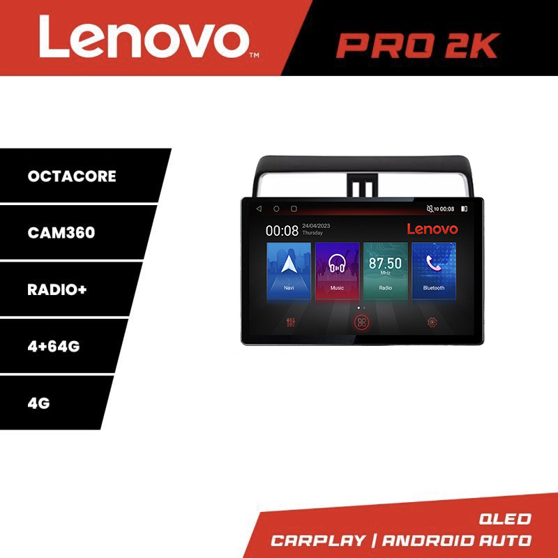 Navigație Toyota Prado J150 2018+ Lenovo PRO 13 inch 2K, 4G, 4+64GB