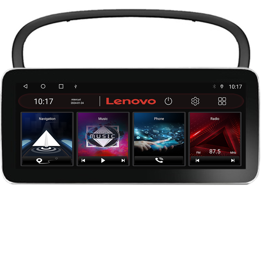 Navigație Peugeot 607 Lenovo PRO 12.3 inch QLED, 8GB RAM, 256GB, 4G
