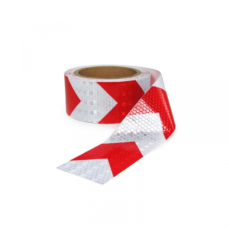 Bandă de semnalizare bandă de marcare bandă de barieră autoadezivă reflectorizantă roșie albă 60m Performance AutoTuning