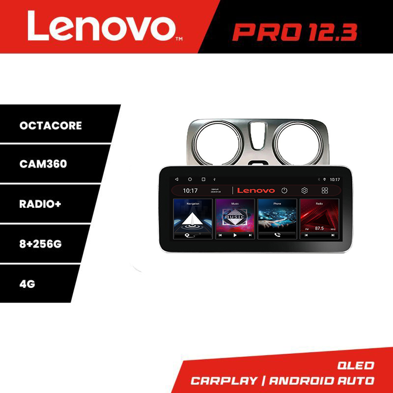 Navigație Dacia Dokker Lenovo PRO 12.3 inch QLED 8+256GB 4G DSP