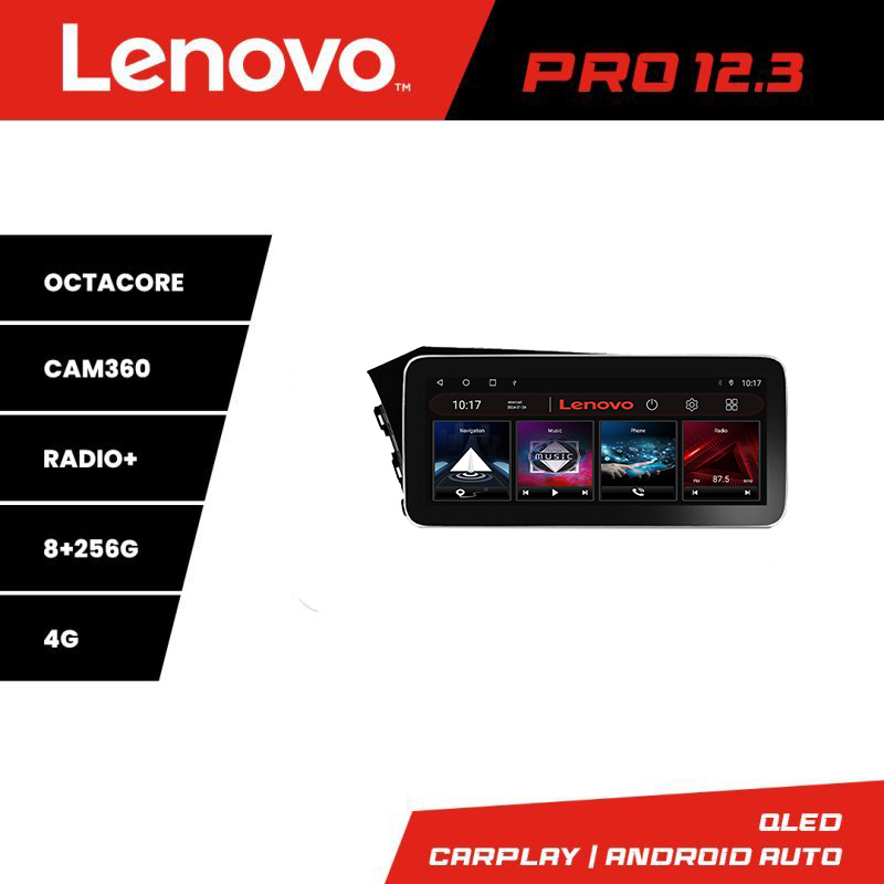 Navigație Hyundai Elantra 2021+ Lenovo PRO 12.3 QLED 4G, 8GB RAM, 256GB