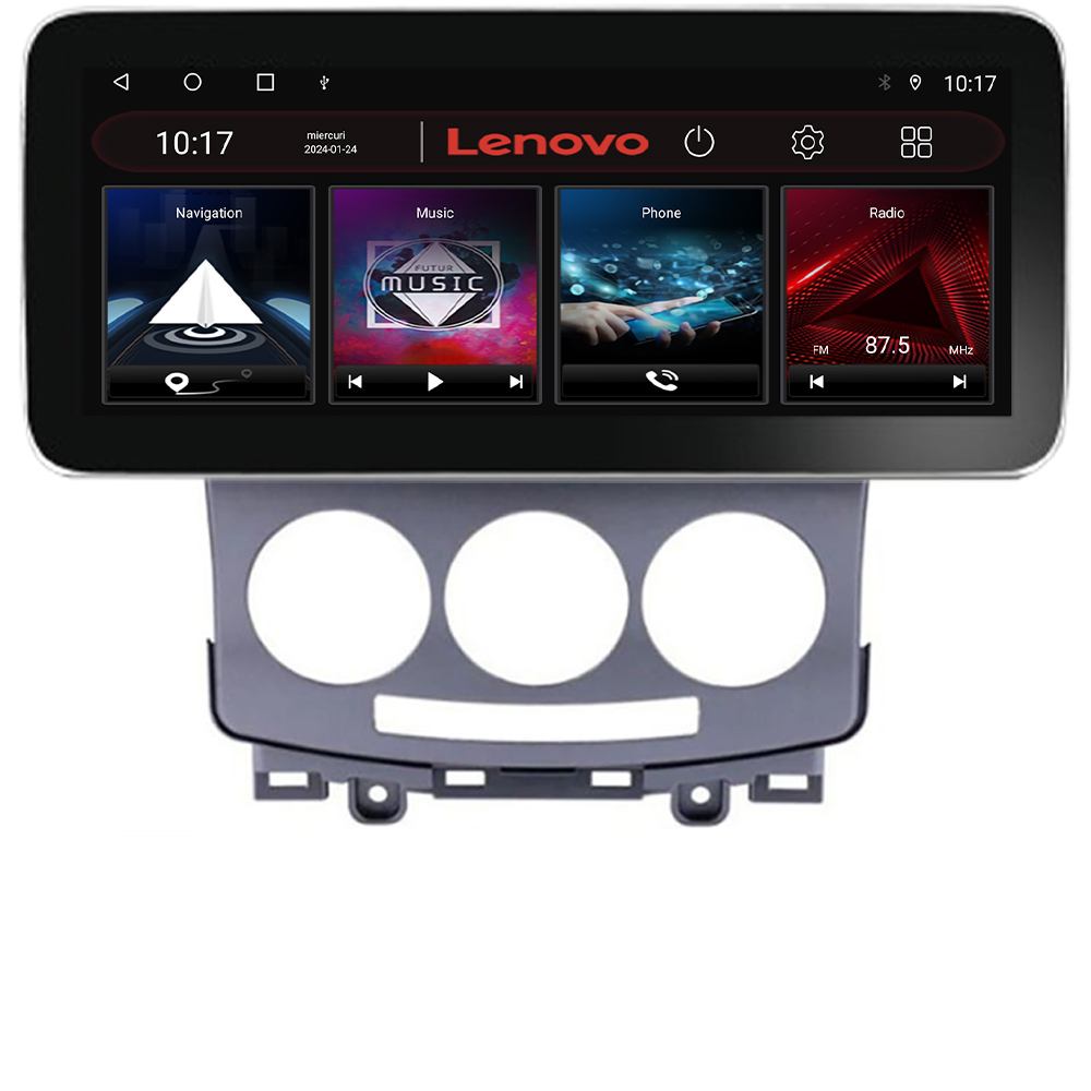 Navigație Mazda 5 2005-2010 Lenovo Pro 12.3 QLED 8GB RAM 256GB 4G