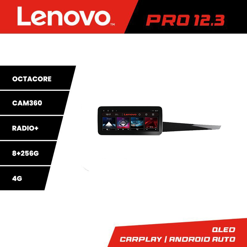 Navigație Renault Laguna 3 Lenovo PRO 12.3 inch QLED 8+256GB 4G GPS