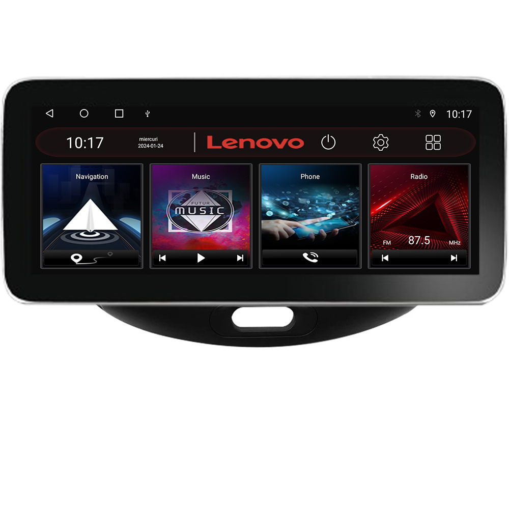 Navigație Hyundai i10 2007-2013 Lenovo PRO 12.3 QLED 4GB+64GB 4G GPS