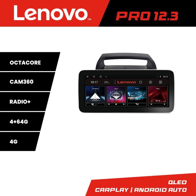 Navigație Kia Carnival 2006-2014 Lenovo PRO 12.3 QLED 4G 4+64GB DSP