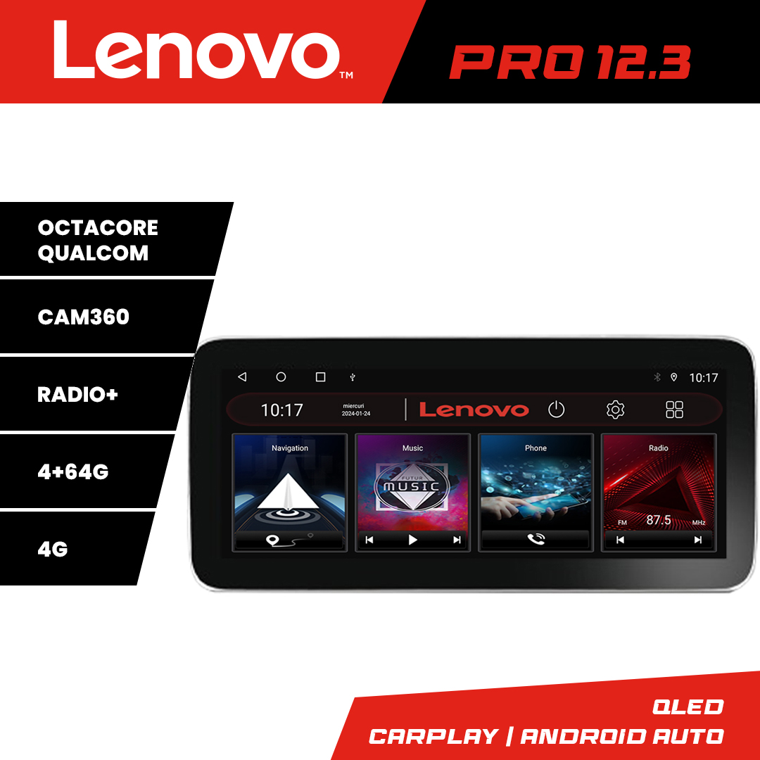 Navigație Mazda 3 2004-2009 Lenovo PRO 12.3 QLED 4G GPS 4+64GB
