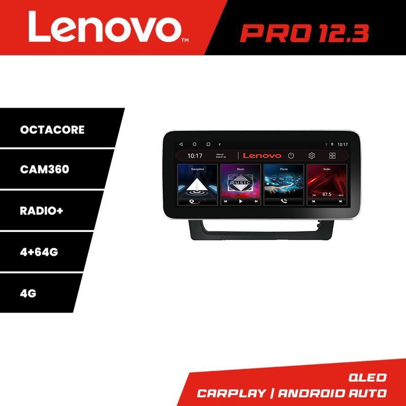 Navigație Mitsubishi ASX 2020 Lenovo PRO 12.3 inch QLED 4G 4+64GB