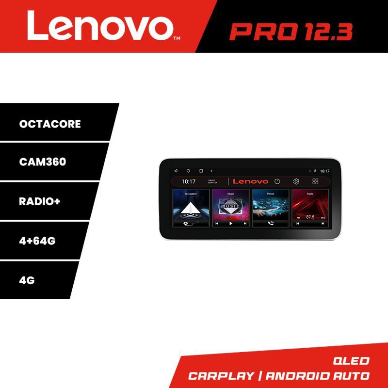 Navigatie Lenovo PRO 12.3 QLED 4G pentru Seat Ibiza 2017+ 4GB 64GB