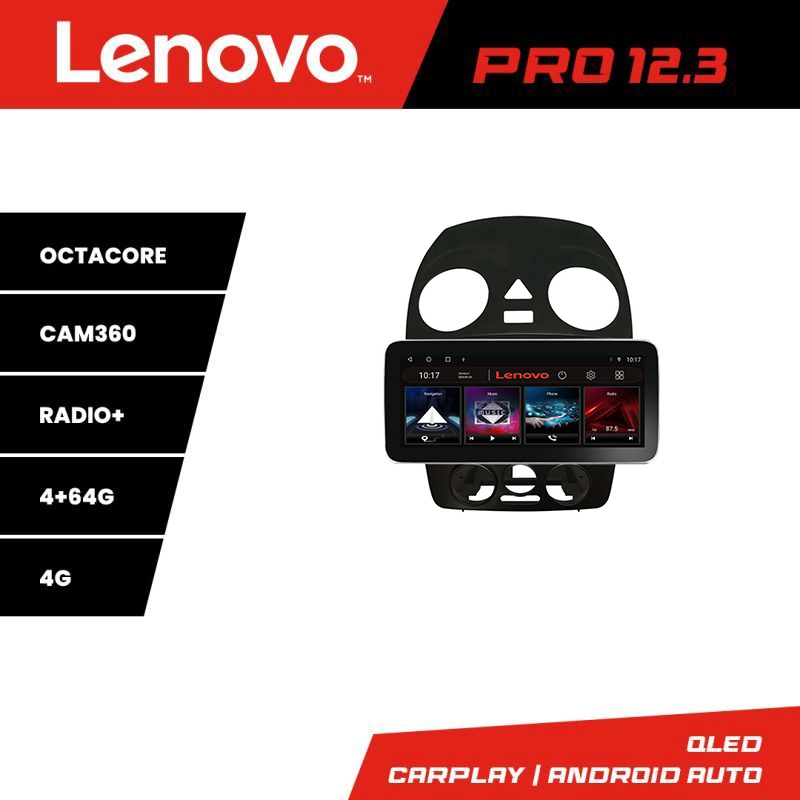 Navigație Android Lenovo PRO 12.3 QLED 4G DSP pentru VW Beetle 2005-2011