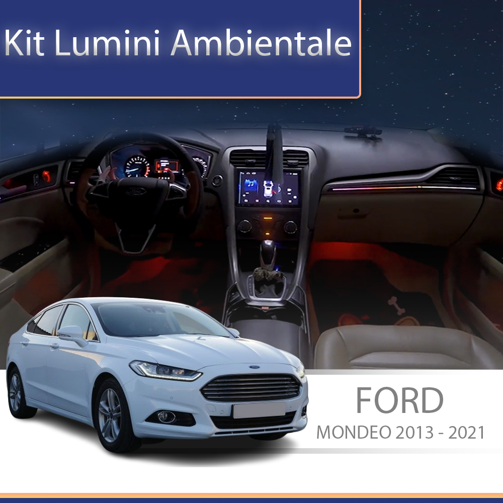 Kit lumini ambientale RGB pentru Ford Mondeo 2013-2021, control din telefon