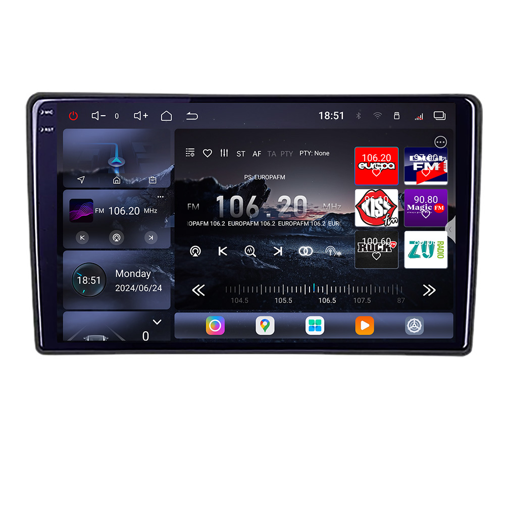 Navigatie Citroen Berlingo 2008-2018 Edotec Kit-berlingo 8 core QLED 2K 16+512GB 360 Android Waze USB Navigatie Internet Youtube Radio