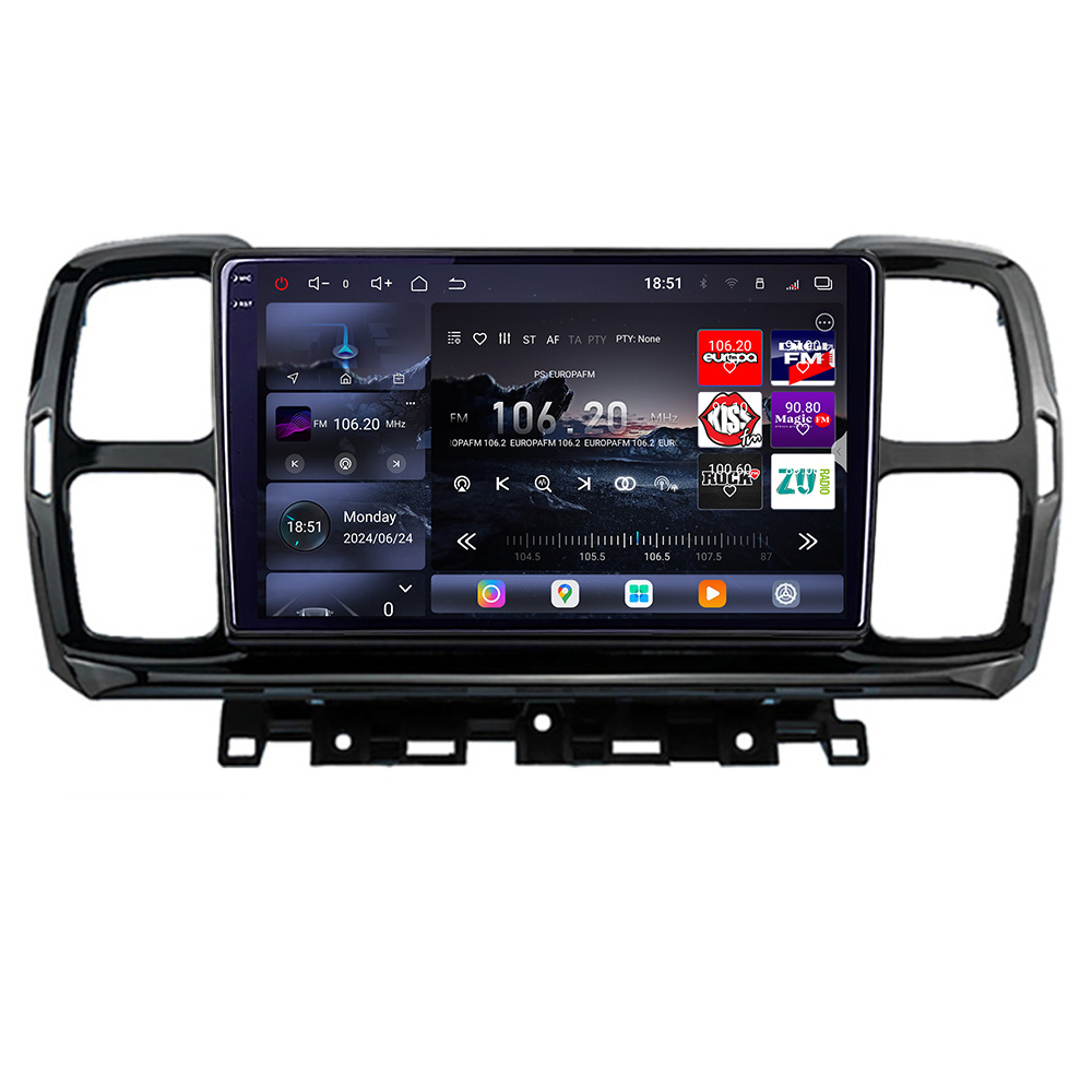 Navigație Android Citroen C5 Aircross 2017+ QLED 2K 16GB+512GB