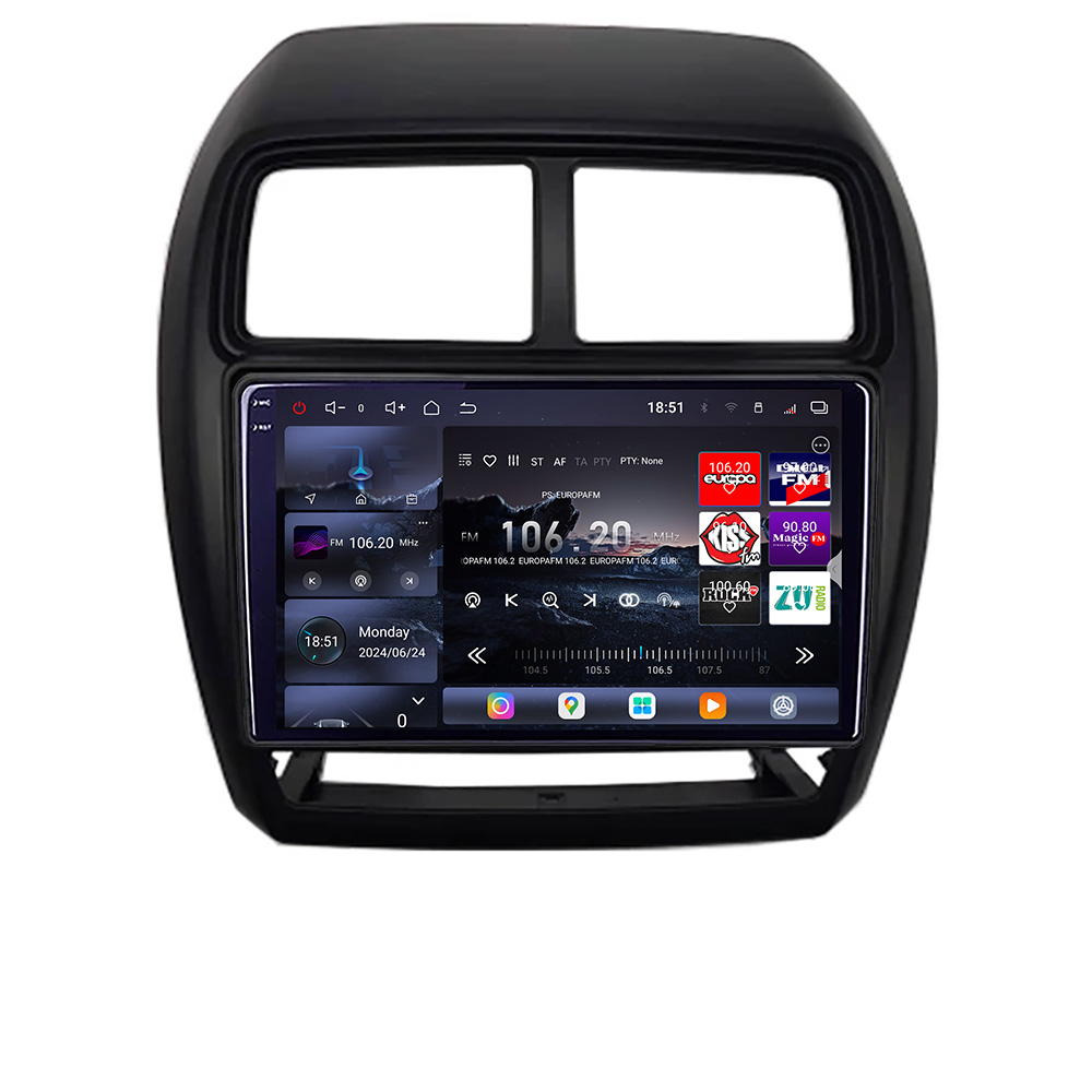 Navigație Android Mitsubishi ASX 2017-2021 facelift, QLED 2K, 16GB+512GB