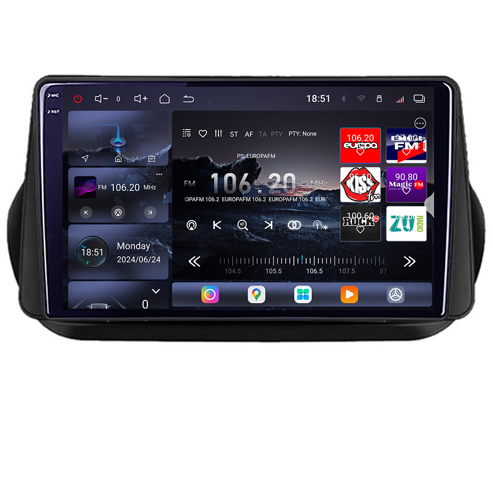 Navigatie Android 2K pentru Peugeot Bipper, Citroen Nemo, Fiat Qubo 2008-2017