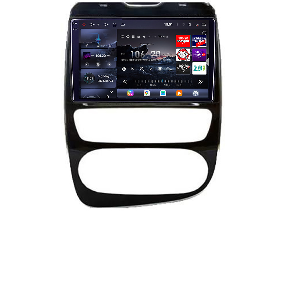 Navigatie Renault Clio 4 2012-2019 Edotec QLED 2K Android 16GB+512GB