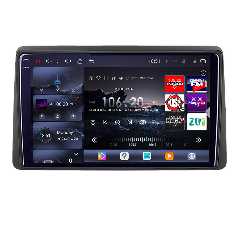 Navigație Android Dodge RAM 2019+ cu QLED 2K, 16GB RAM, 512GB și 360