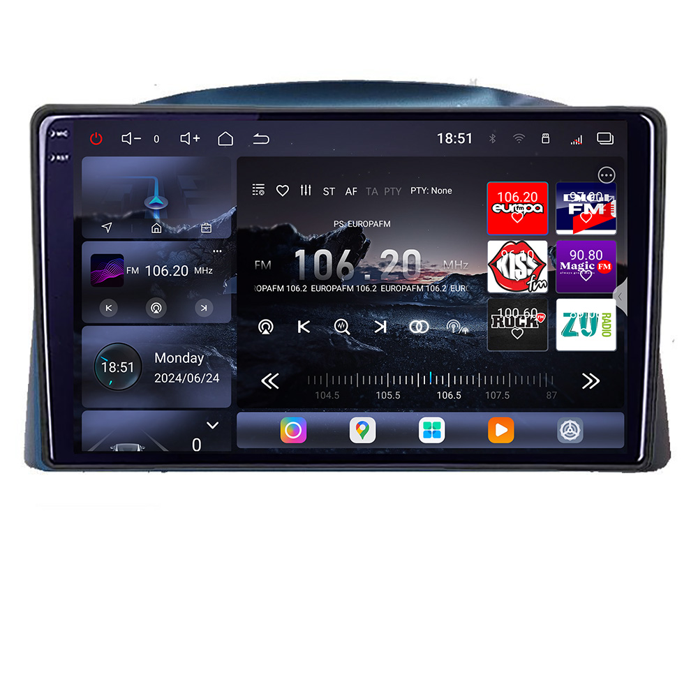 Navigatie Android Jeep Grand Cherokee 2004-2007 QLED 2K GPS 16+512GB