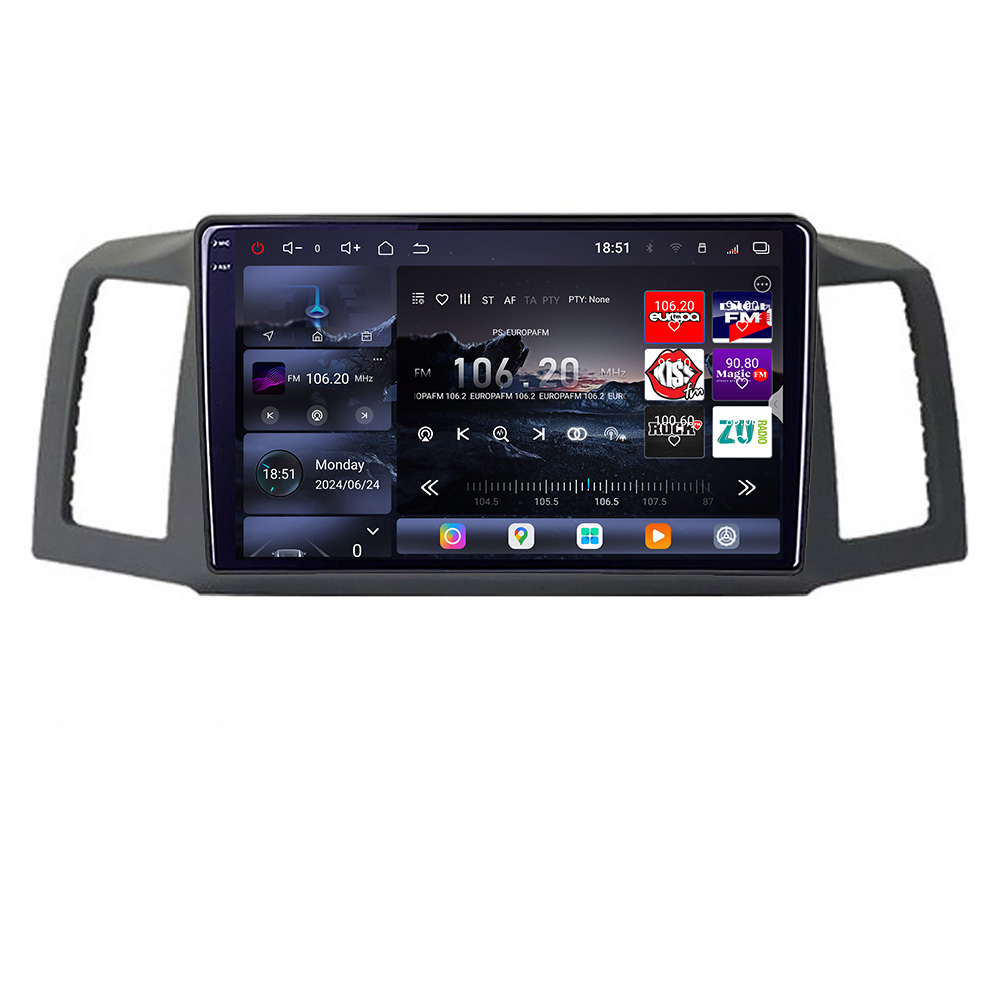 Navigatie Android Jeep Grand Cherokee 2008-2010 QLED 2K 16GB+512GB