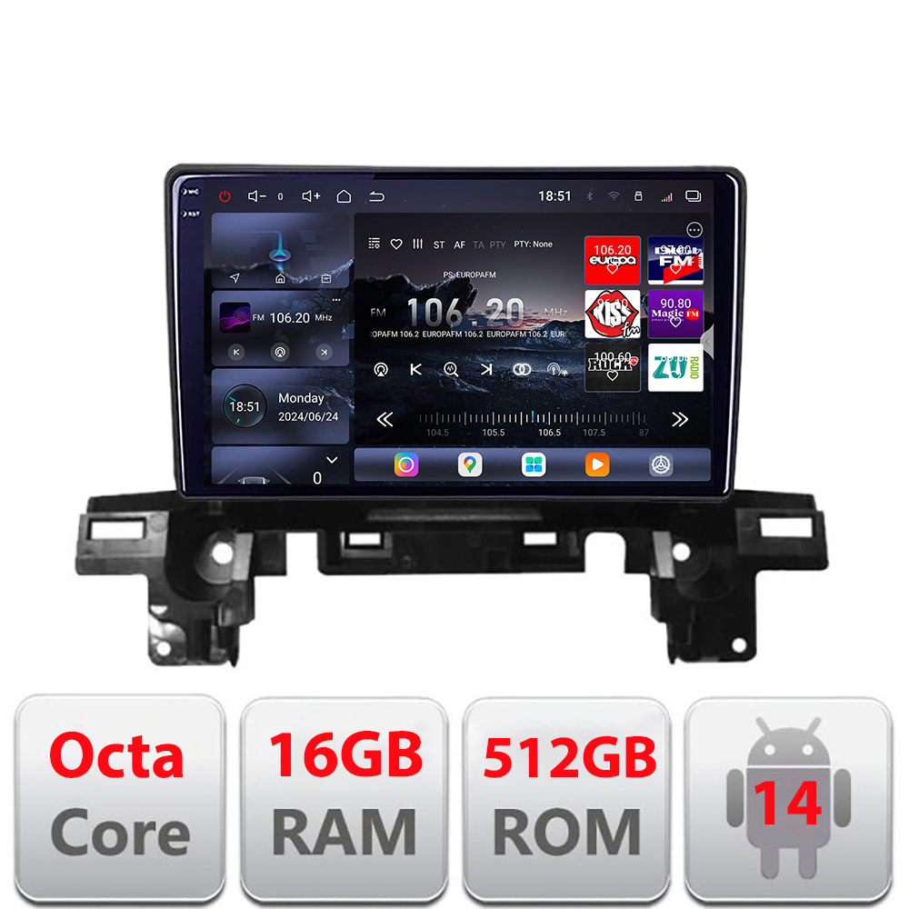 Navigatie Mazda CX-5 2018-2020 Android QLED 2K 16+512GB 360