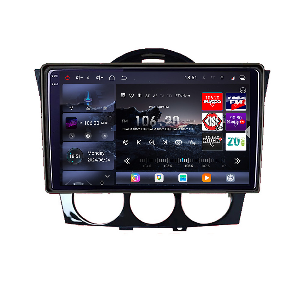 Navigație Android Mazda RX-8 2008-2011, QLED 2K, 16GB RAM, 512GB, 360