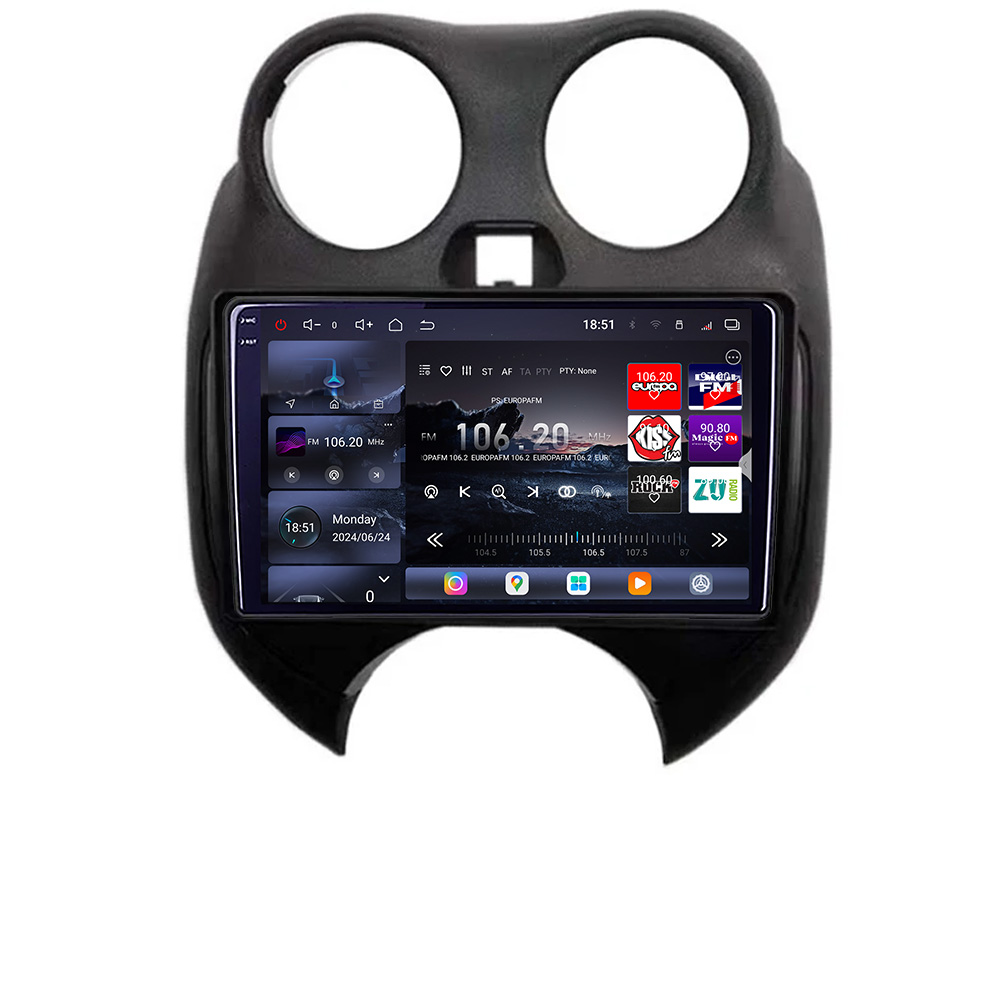 Navigatie Android Nissan Micra 2010-2014, QLED 2K, 16GB RAM, 512GB