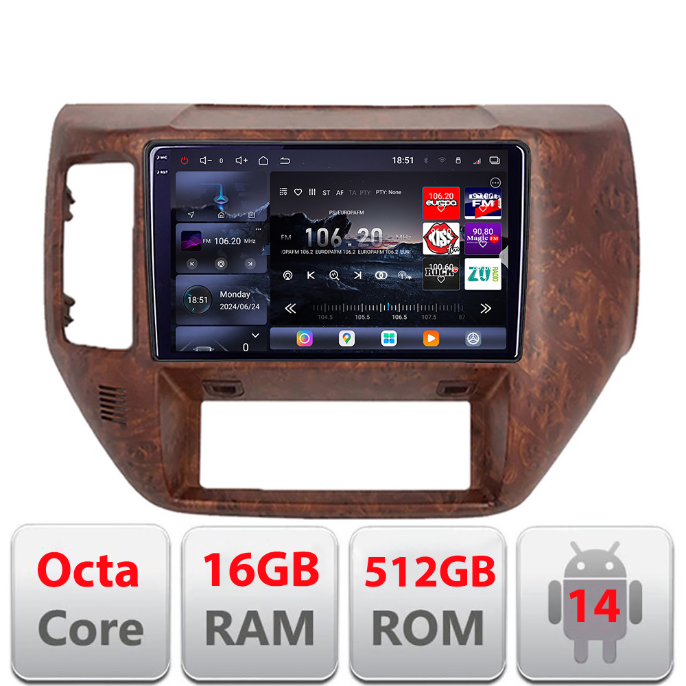Navigatie Nissan Patrol 2005-2011 Android radio gps internet 8 core QLED 2K 16+512GB 360GB Edotec