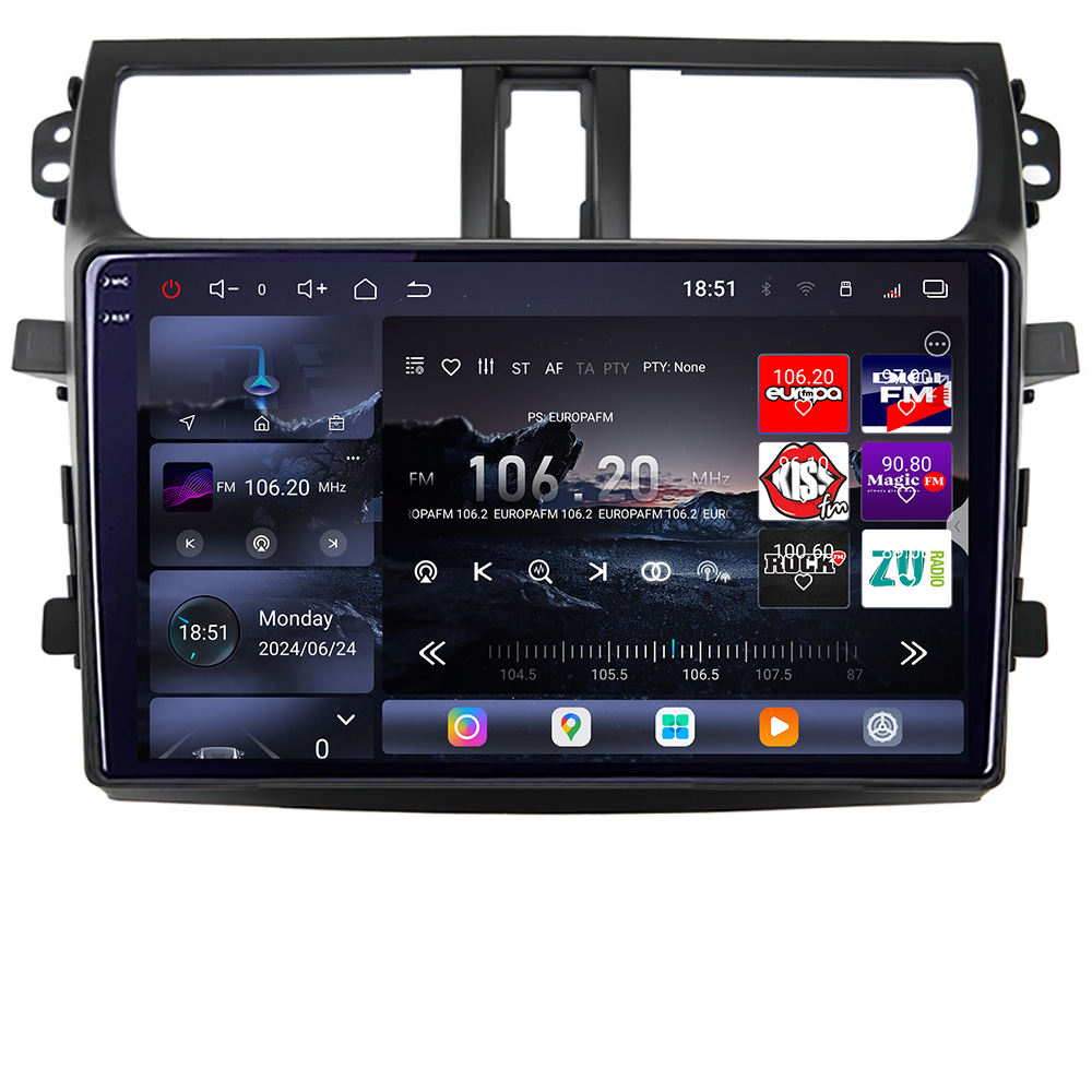 Navigație Android Suzuki Celerio 2014-2021 QLED 2K, 16GB+512GB