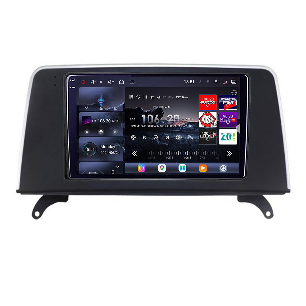 Navigatie BMW X5 X6 2009-2014 CIC 8 core QLED 2K 16+512GB 360 Android Waze USB Navigatie Internet Youtube Radio Edotec