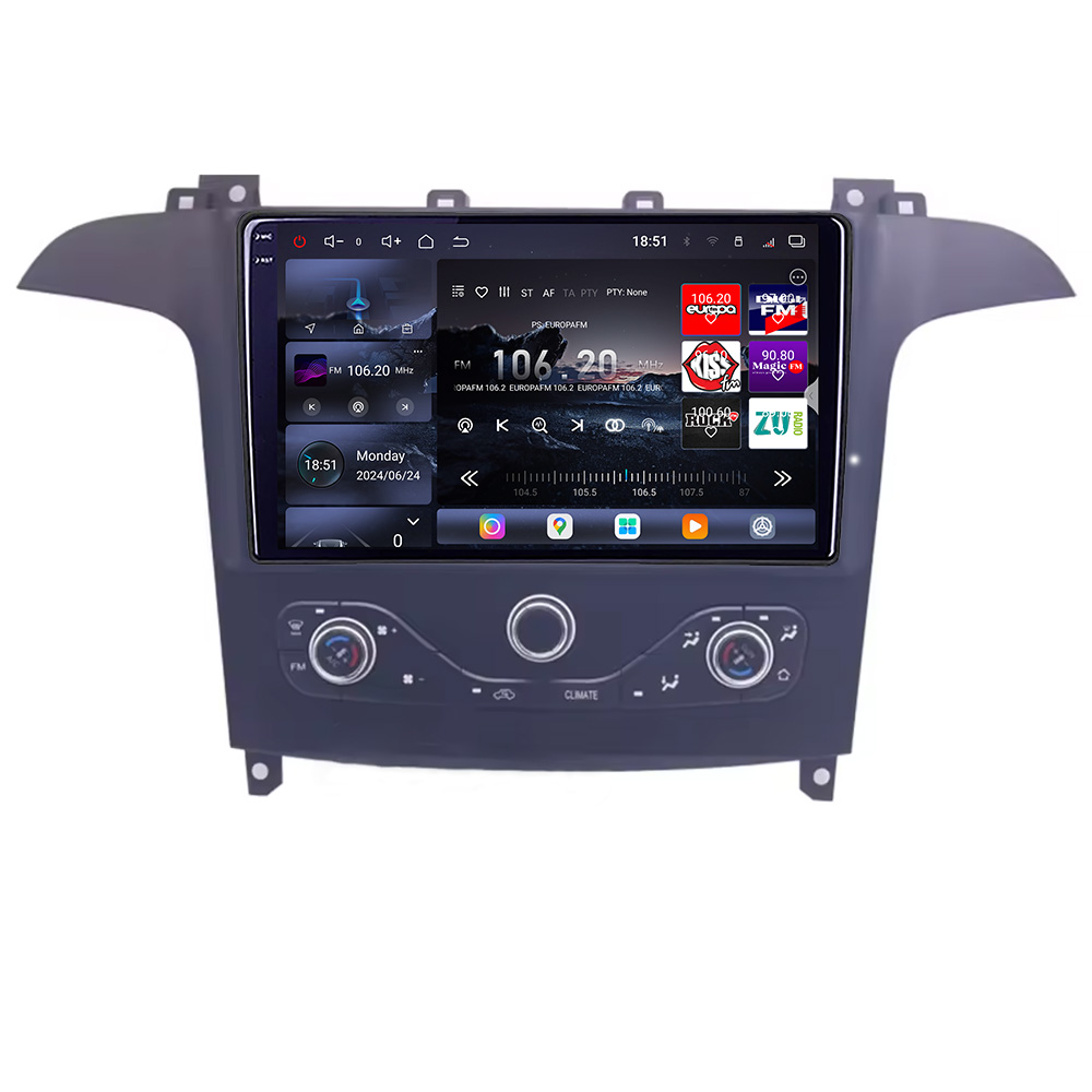 Navigatie Ford S-Max 2006-2014 QLED 2K, 16GB RAM, 512GB, 4G