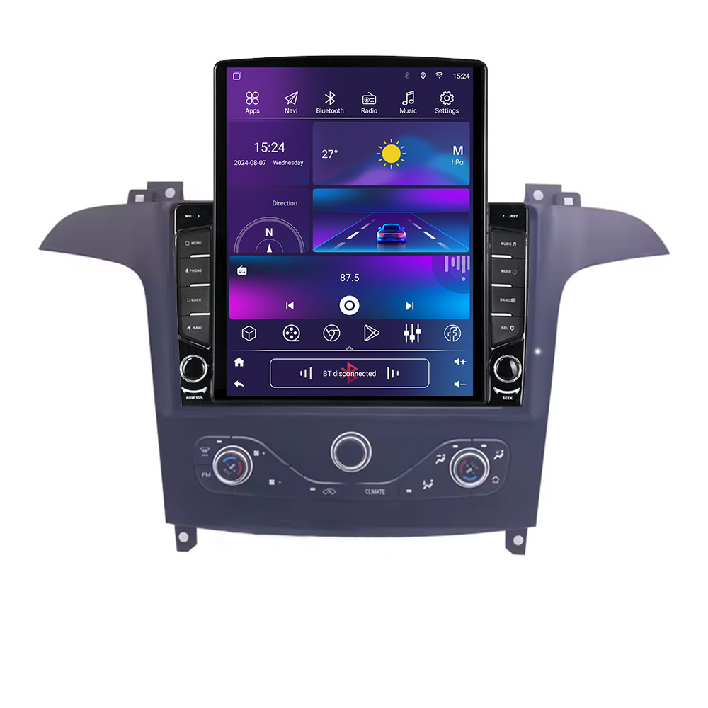 Navigatie Ford S-max 2006-2014 dedicata Ouad core 4+32 ecran vertical 9.7