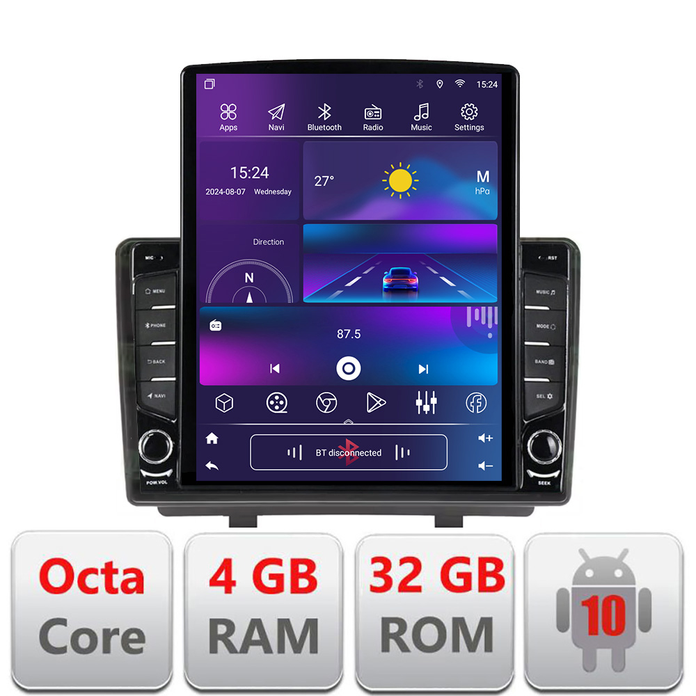 Navigatie Opel Zafira C 2011-2019 dedicata Ouad core 4+32 ecran vertical 9.7