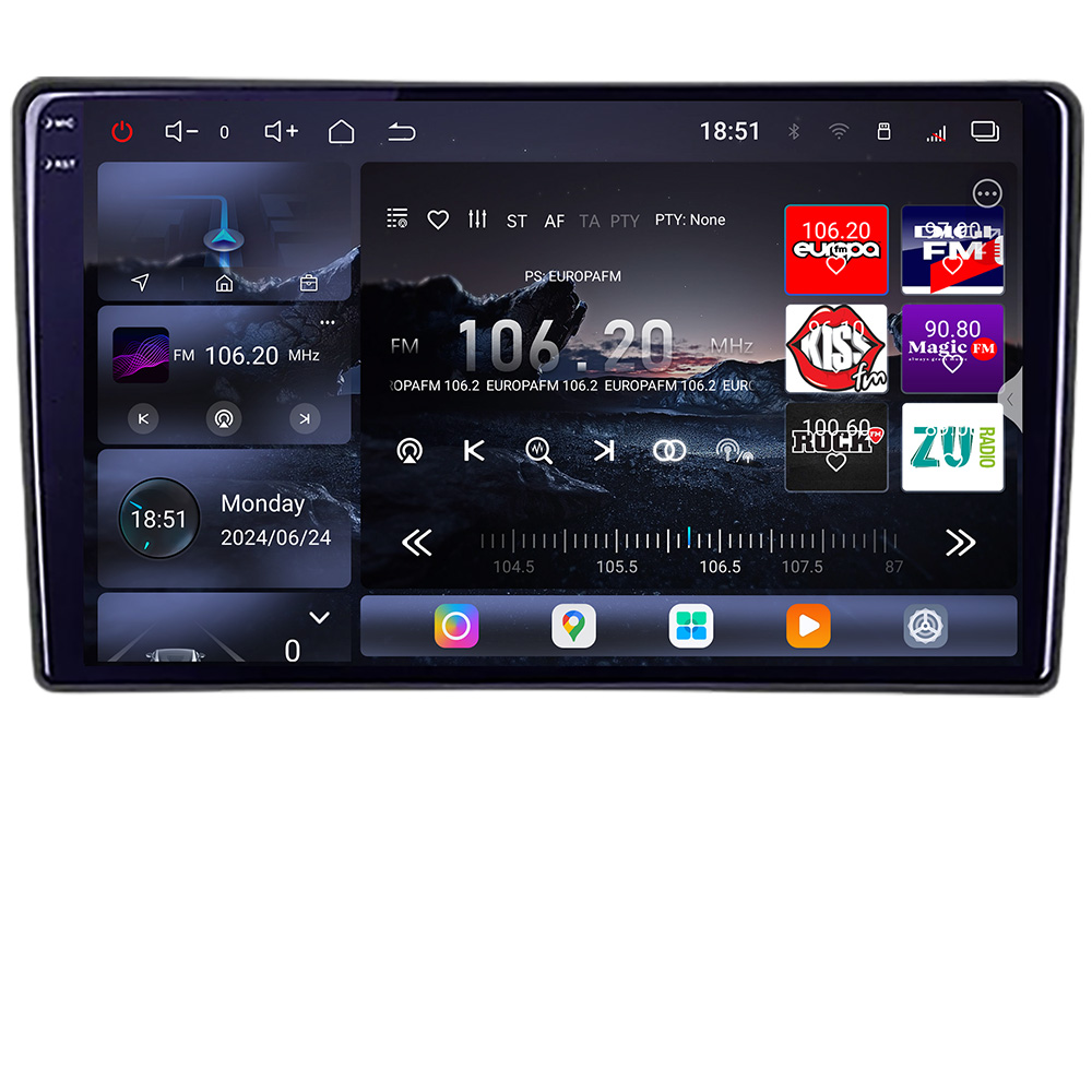 Navigatie Citroen Berlingo Opel Combo 2021- Qled 2K Octa Core 16+512GB LTE 4G DSP Wifi 5Ghz android auto carplay radio gps internet kit-berlingo2021+EDT-E810-2K