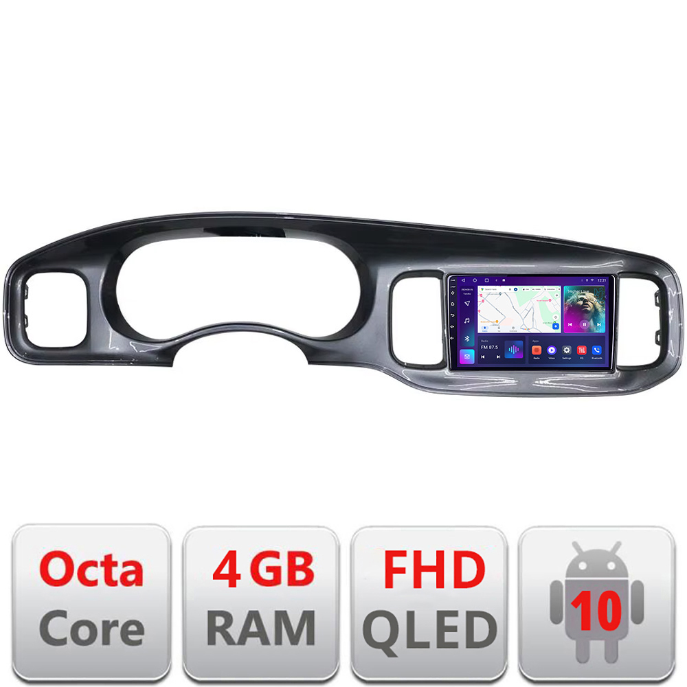 Navigatie Dodge Charger 2011-2014 dedicata Android QLED octa core 4+64 4G DSP FHD carplay android auto radio gps internet Android kit-charger+EDT-E309v3