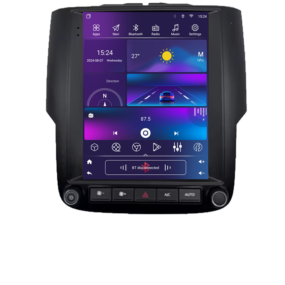 Navigație Tesla Dodge Ram 2013-2018 QLED 9.7 inch, 2GB RAM, CarPlay