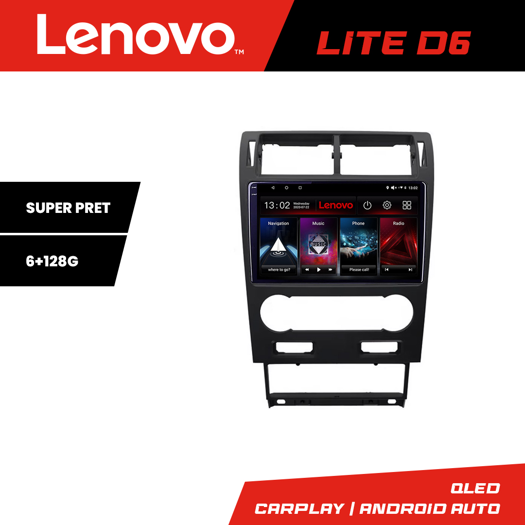 Navigație Android Ford Mondeo 2004-2007 Lenovo QLED 6GB RAM 128GB