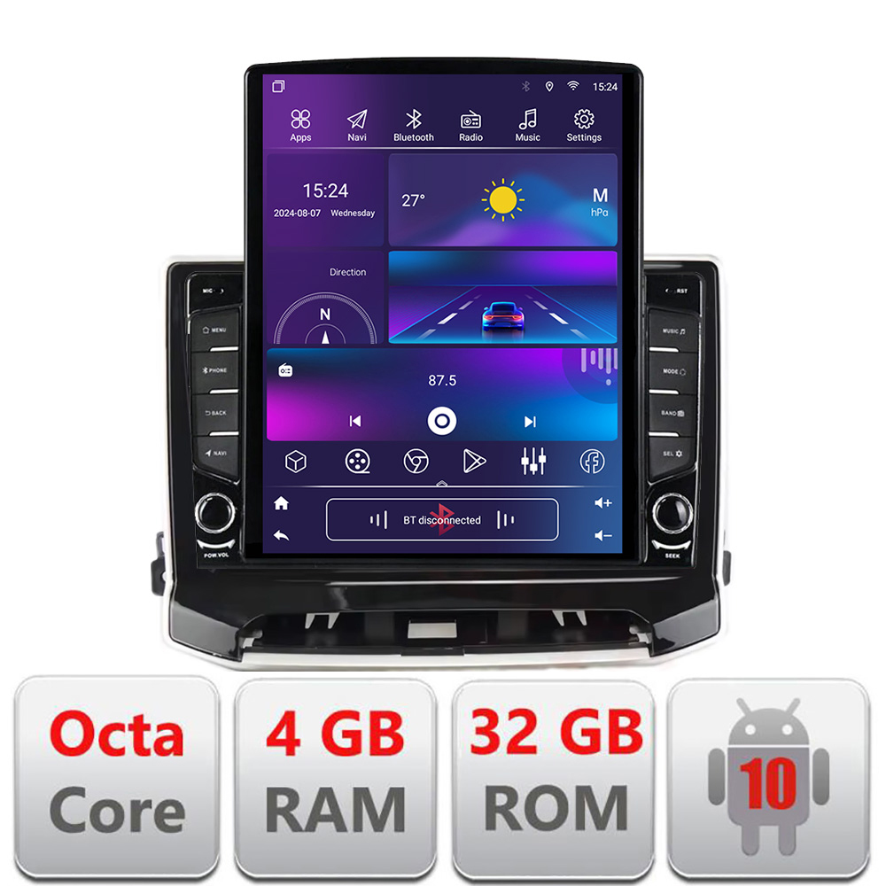 Navigatie dedicata Jeep Compass 2021+ cu ecran vertical 9.7 inch, Android