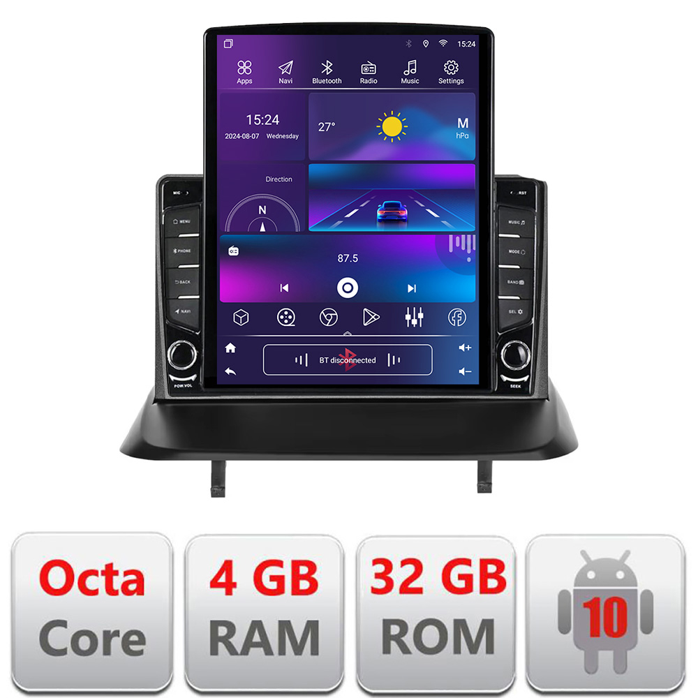 Navigatie Peugeot 3008 5008 dedicata Ouad core 4+32 ecran vertical 9.7