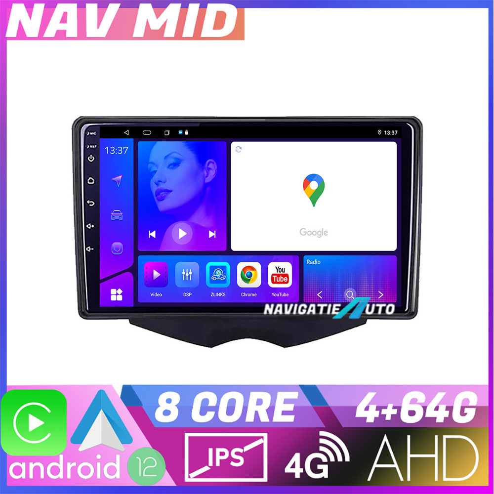 Navigație Hyundai Veloster EDOTEC-LITE Android 12, 4GB RAM, 64GB, CarPlay