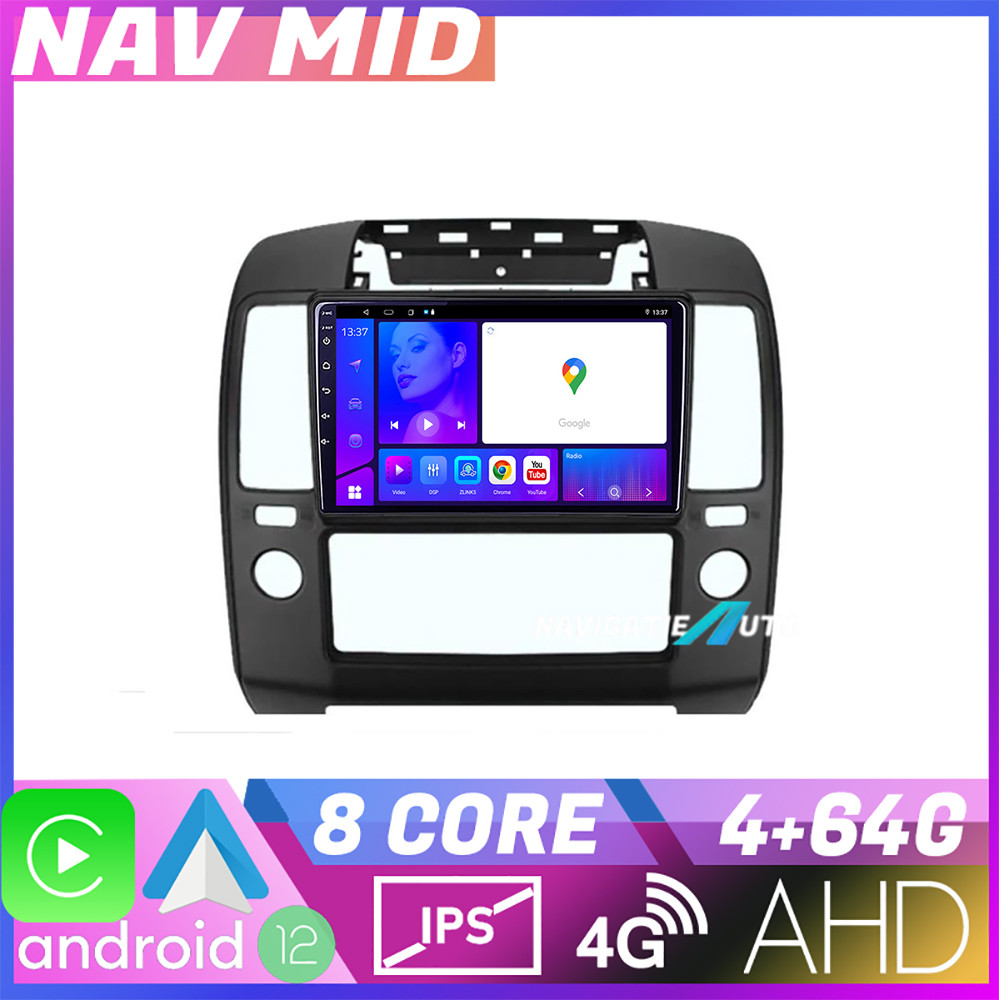 Navigatie Nissan Navara Pathfinder 2005-2010 Android 12, 4GB RAM, 64GB, CarPlay