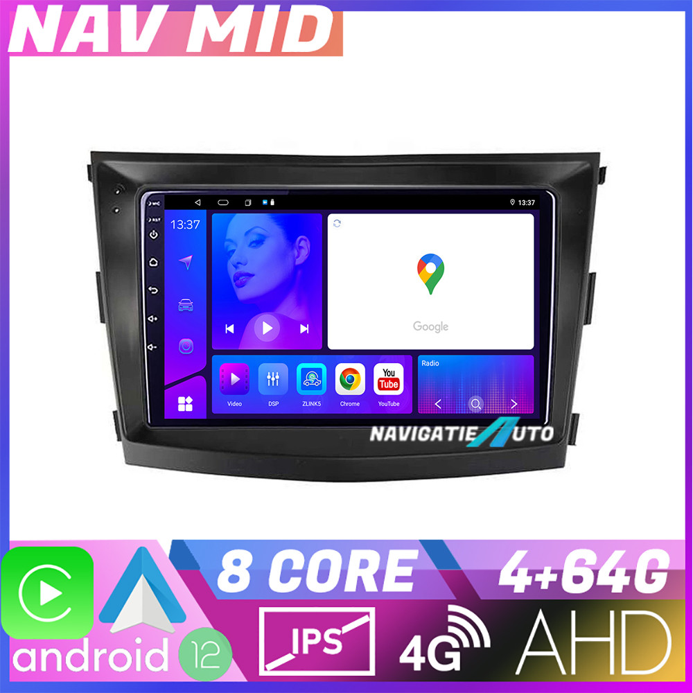 Navigatie auto SsangYong Tivoli 2015-2019 Android 12, 4GB+64GB, CarPlay