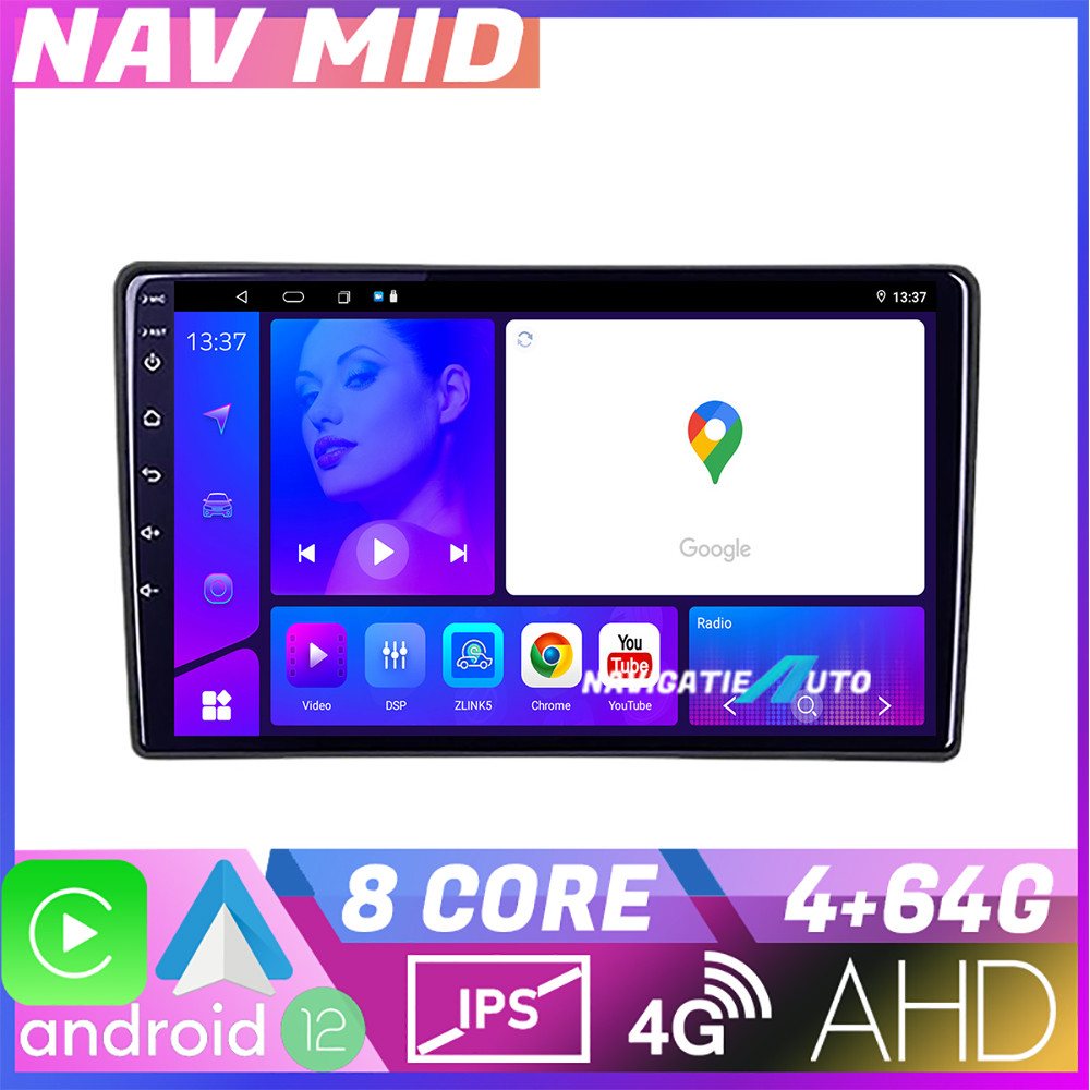 Navigație Toyota EDOTEC-LITE Android 12, Octa Core, 4GB RAM, 64GB, CarPlay