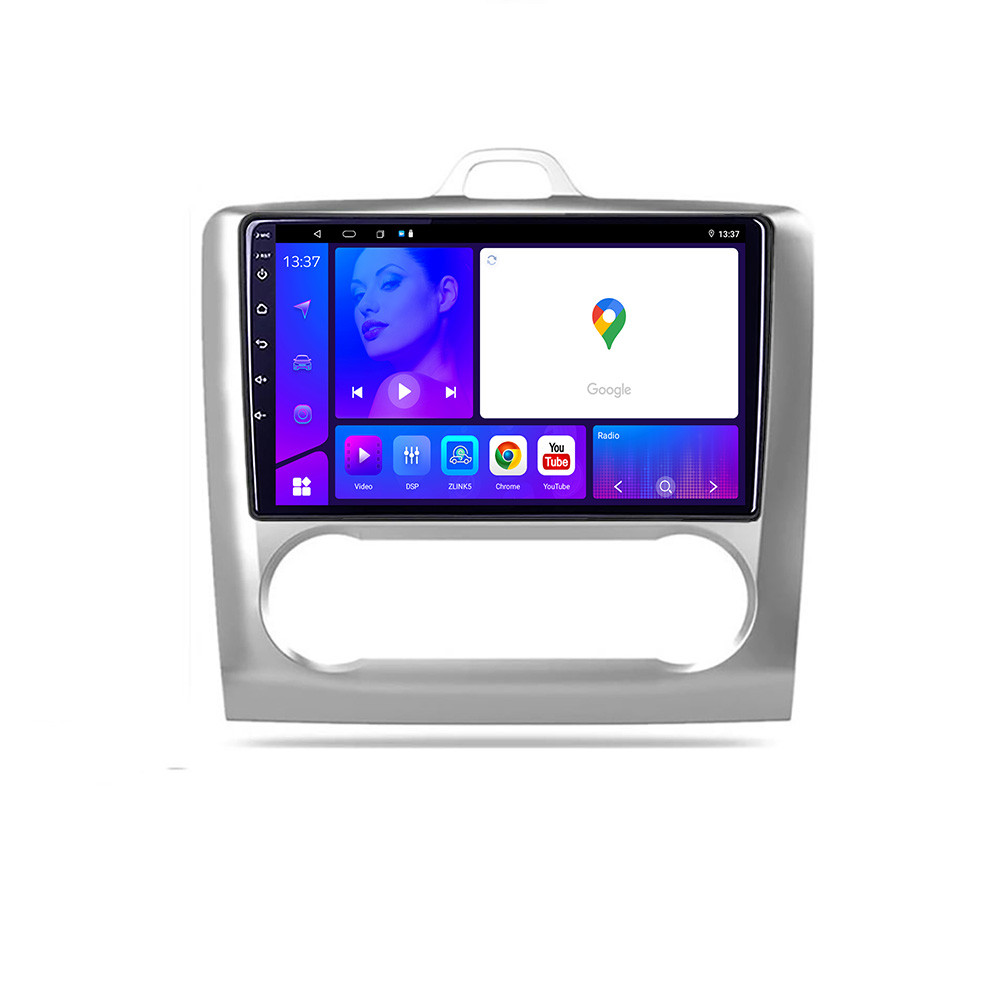 Navigatie Ford Focus 2 automata Android 12, 4GB RAM, 64GB, CarPlay