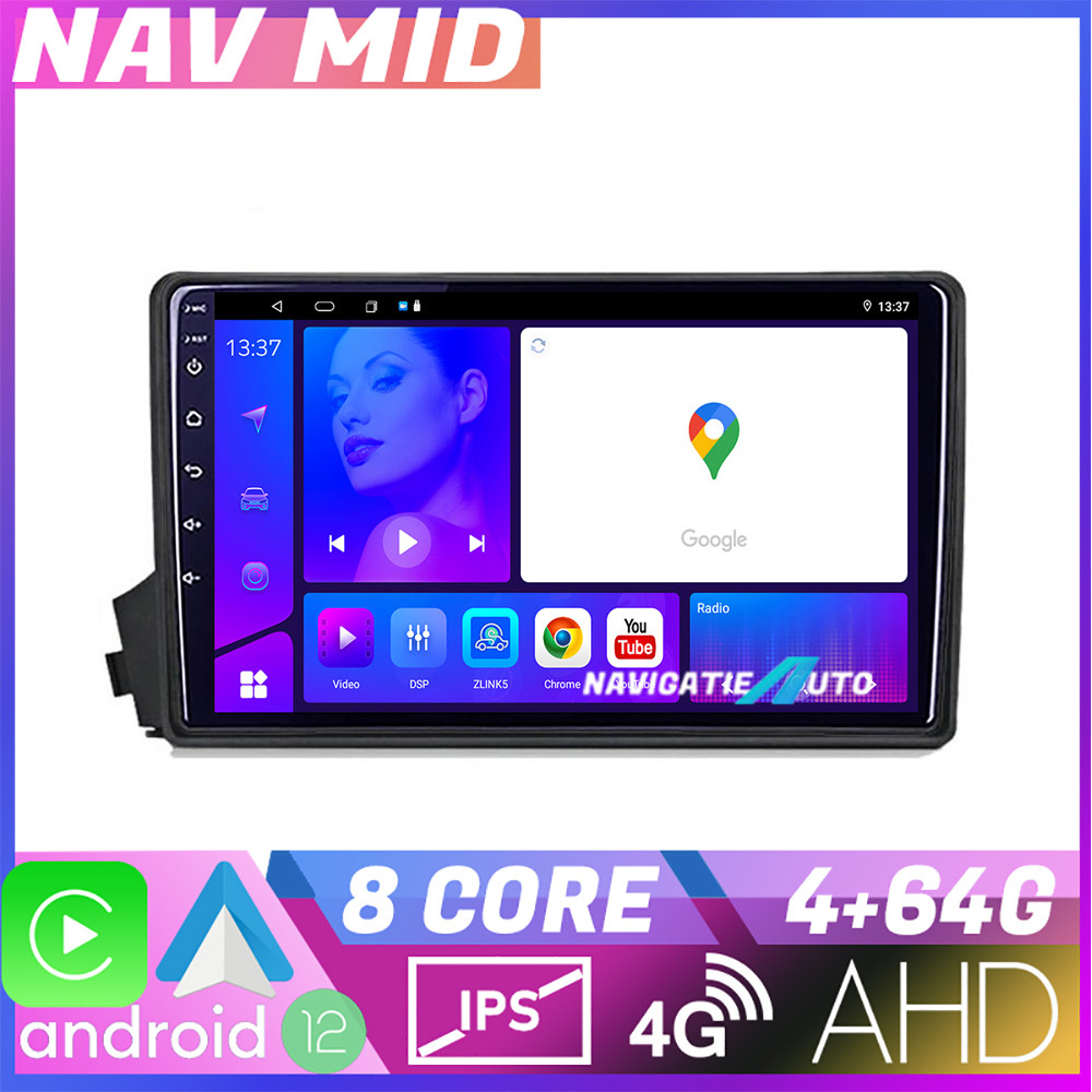 Navigatie Ssangyong Kyron Actyon KIT 158 EDOTEC-LITE Android Ecran 720P Octa Core 4 64 Carplay