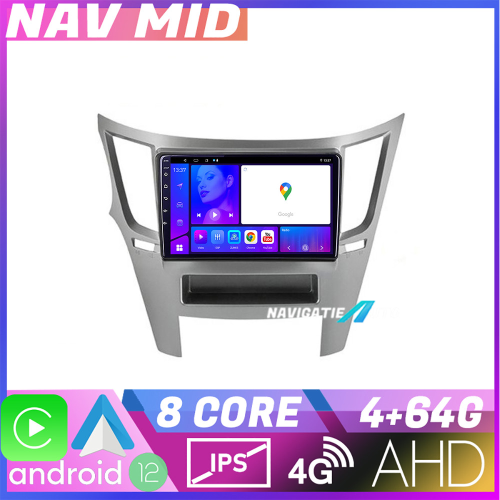 Navigatie Subru Legacy 2010 2015 KIT 458 EDOTEC-LITE Android Ecran 720P Octa Core 4 64 Carplay