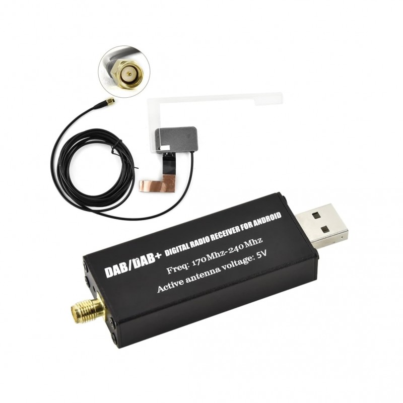 Adaptor antenă DAB/DAB+ USB pentru navigații auto Android