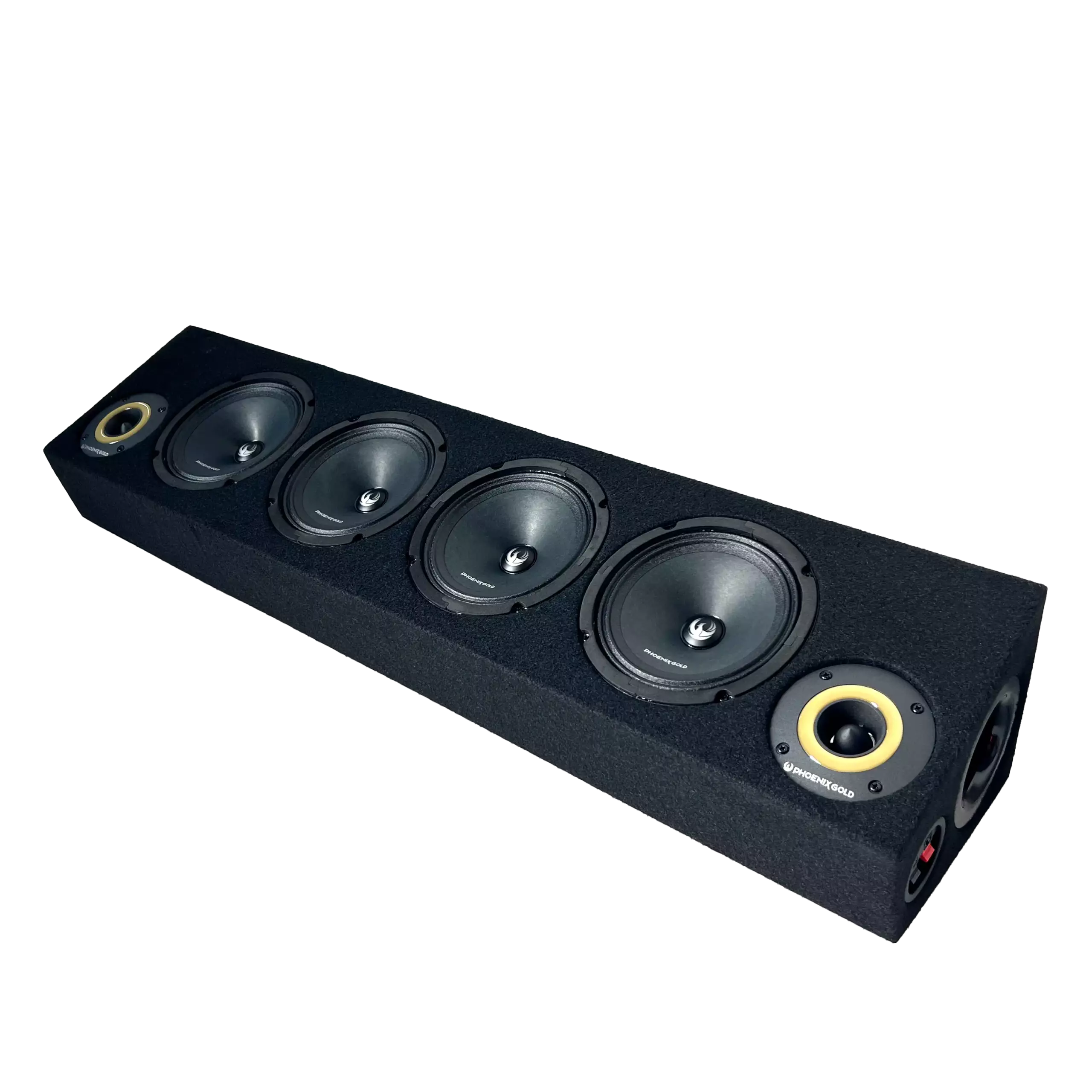 Cutie difuzoare auto Phoenix Gold 1700W SPL cu 4 midrange si 2 tweetere