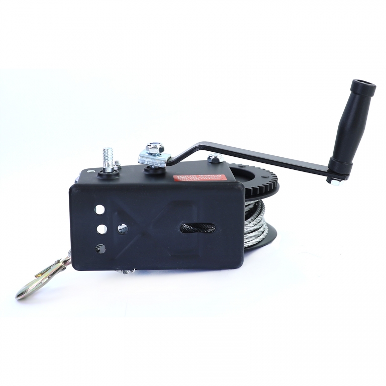 Profi 1500kg Seilwinde Handwinde mit 10 Meter Drahtseil Schwarz Performance AutoTuning