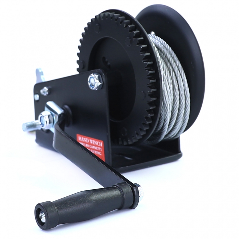 Profi 1500kg Seilwinde Handwinde mit 10 Meter Drahtseil Schwarz Performance AutoTuning