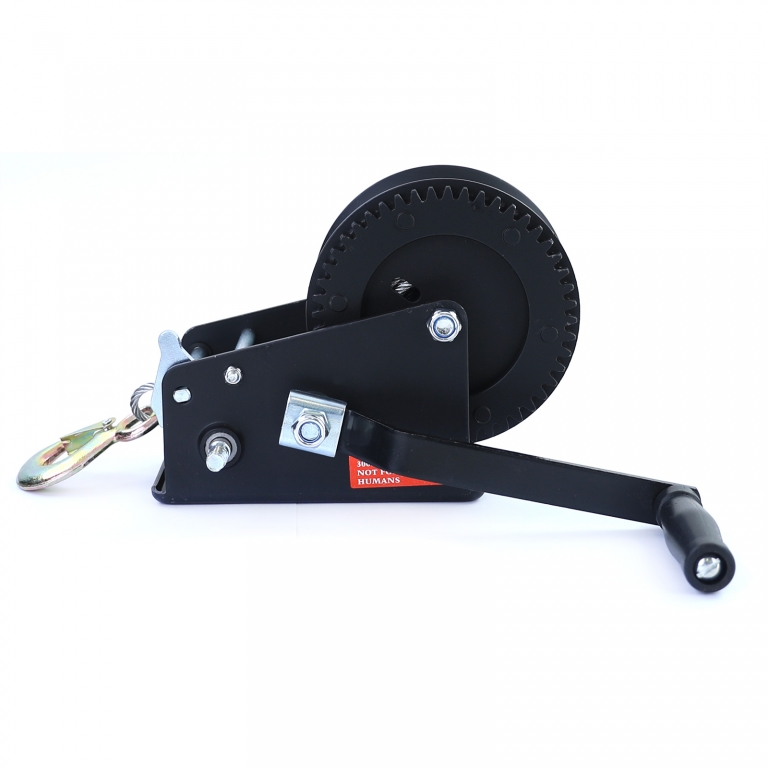 Profi 1500kg Seilwinde Handwinde mit 10 Meter Drahtseil Schwarz Performance AutoTuning