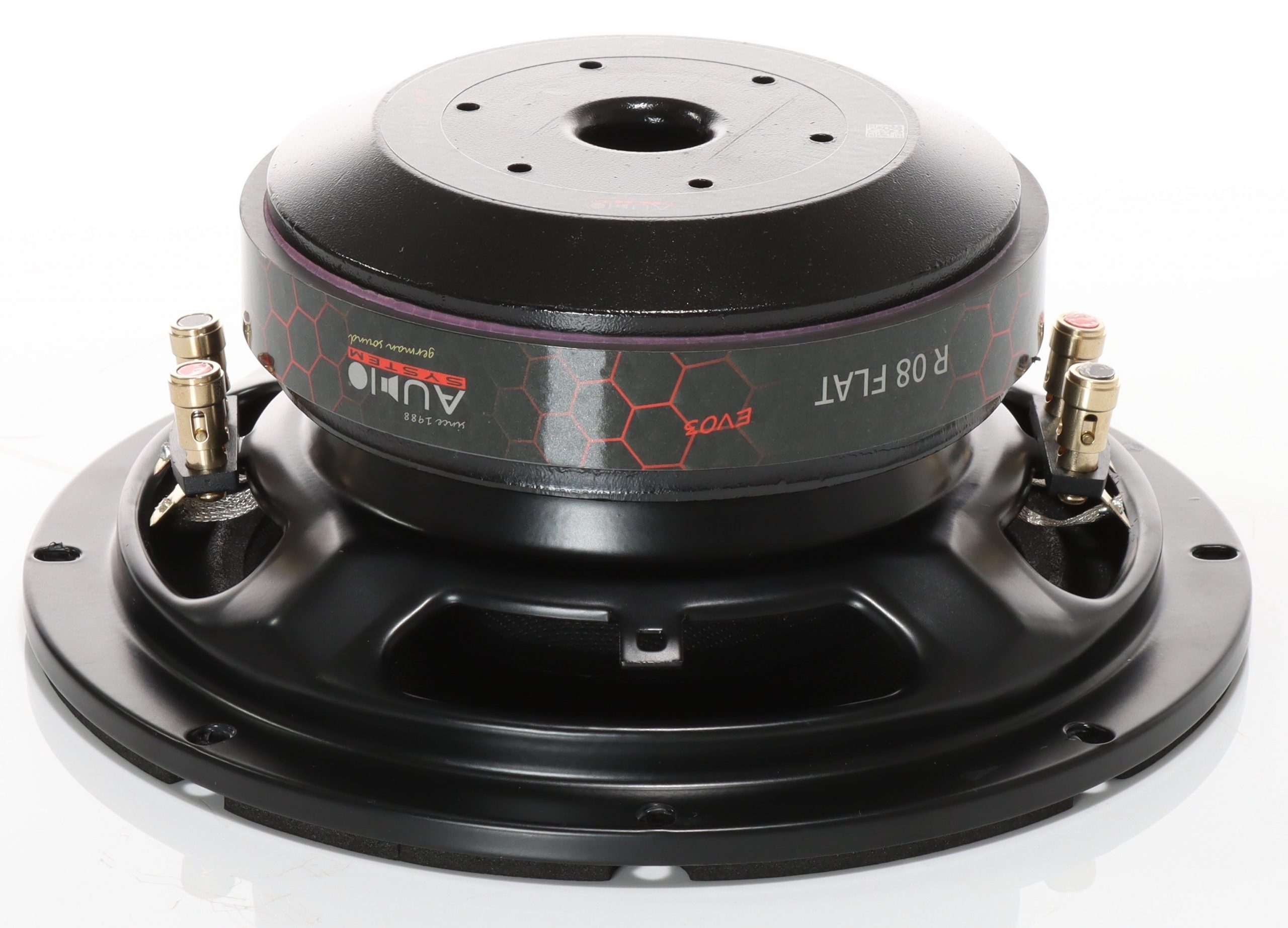 Subwoofer auto slim Audio System R 08 Flat EVO3-D4, inalta eficienta